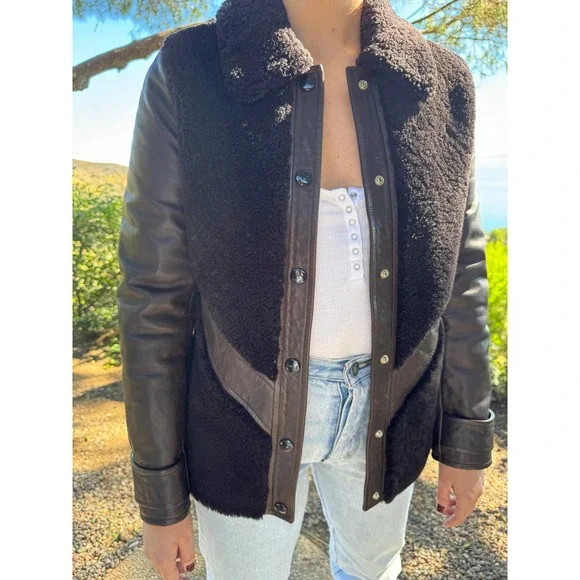 A.P.C. Veste Wilson Jacket in Marron Fonce - Picture 6 of 16